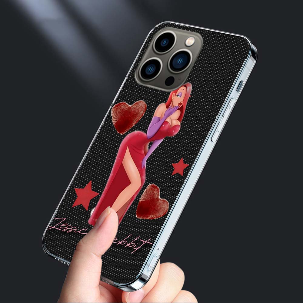 J-Джессика R-Кролики Чехол для телефона Для Iphone 16E 15 Pro 14 Plus 17E 16 17 Pro Max Air 11 12 13 Mini Ударопрочный Capa Милый Чехол T