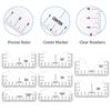8 шт. линейка для футболок ПВХ линейка для футболок для центрирования дизайнов инструмент для выравнивания футболок для взрослых, молодежи, малышей, младенцев
