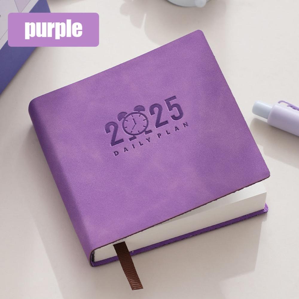 Square Notebook Time Management Daily Planner Stationery Pocket Schedule Book Student