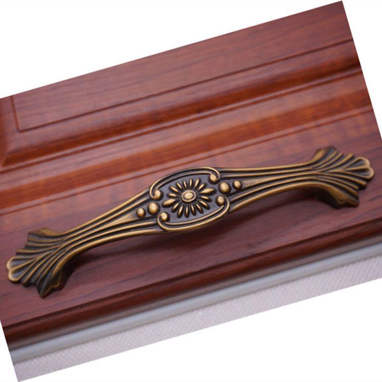 Vintage Zinc Cabinet Door Handle Drawer Kitchen Cabinet Furniture Hardware Handle