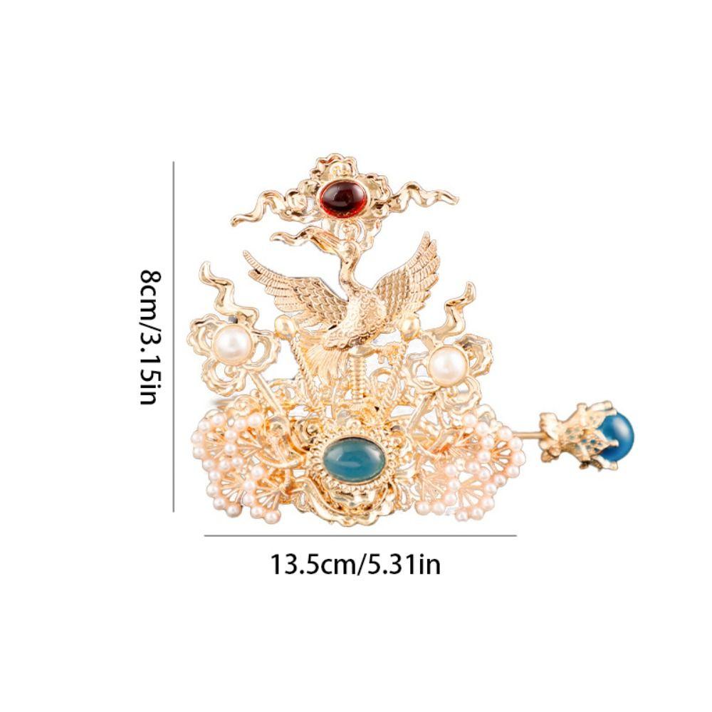 Головной убор, держатель для волос «конский хвост», китайская ханьфу-корона династии Тан, изысканный аксессуар для волос