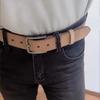 Long Genuine Leather Belt Zinc Zinc Alloy Jeans Waistband Adjustable Men Wide Belt  Ornament