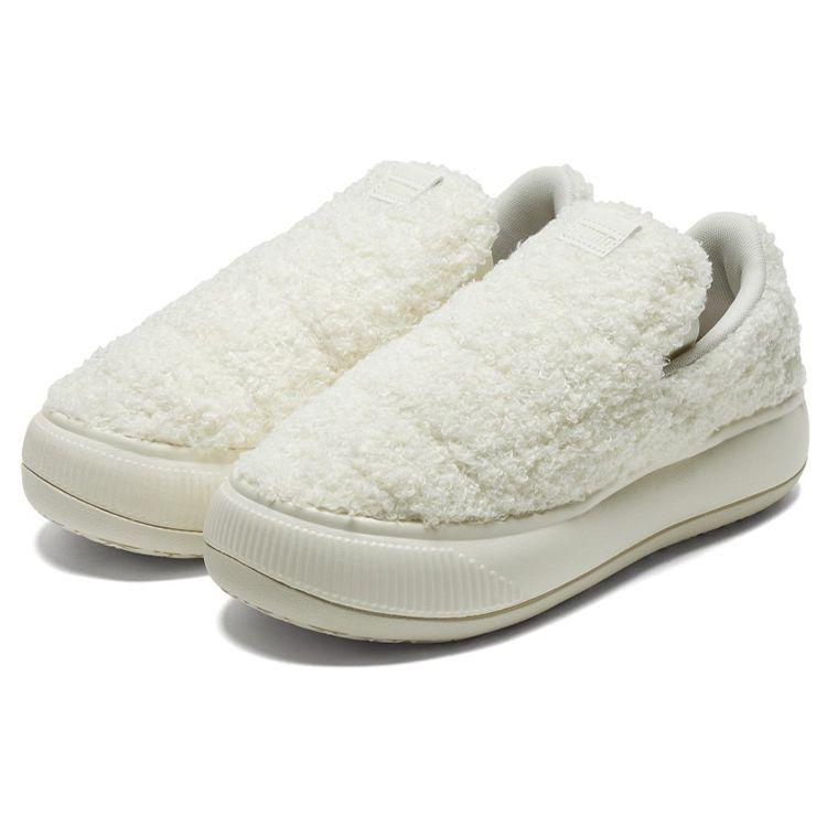 Puma Suede Mayu Slip-On Teddy - Marshmallow Women Sneakers White Putty 384887-02