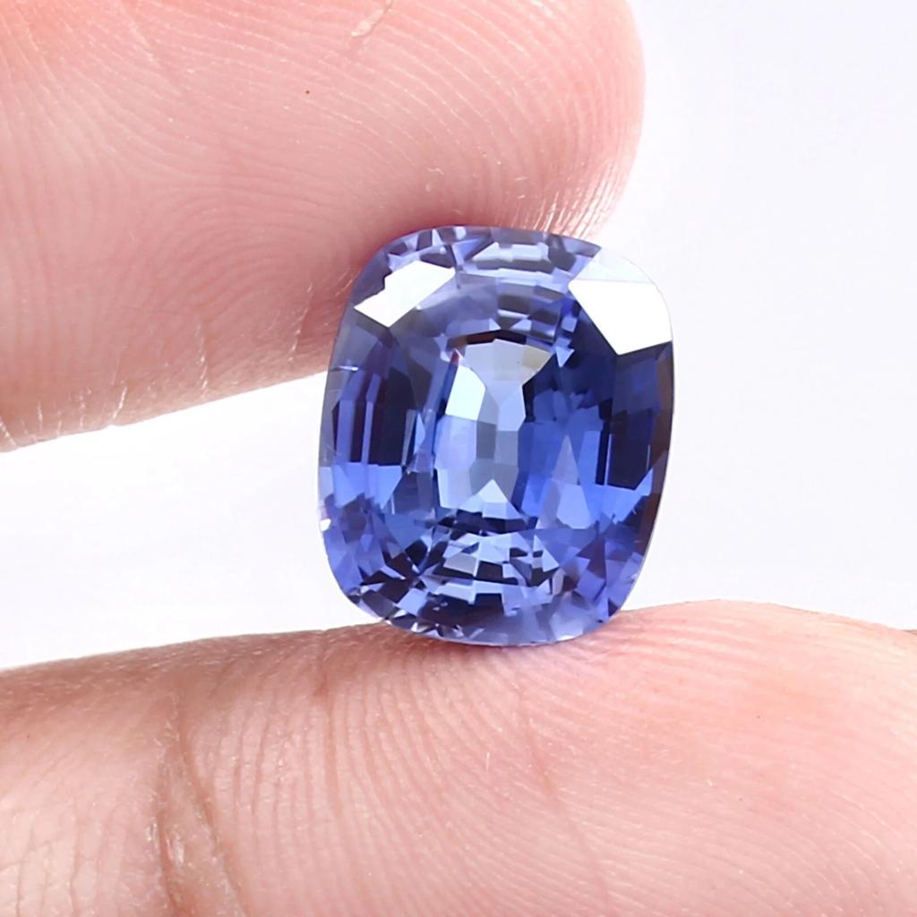 Natural Royal Blue Sapphire Loose Gemstone Flawless 13 ct Cushion Cut September Birthday Birthstone