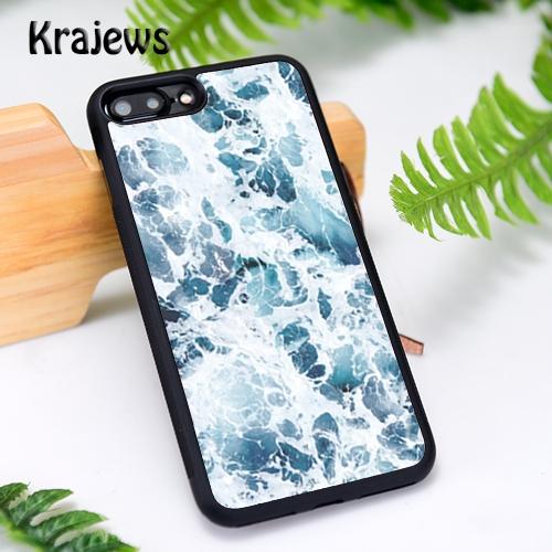 Krajews The waves Ocean water Phone Case For iPhone 17 Air 16 16e 15 14 11 12 13 Pro MAX Plus cover shell coque