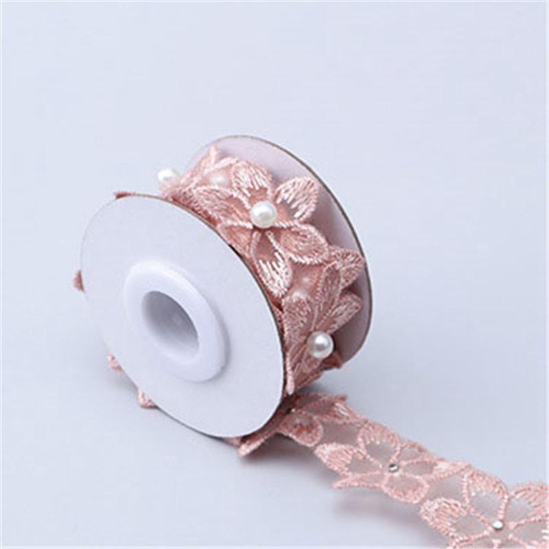 Изысканное свадебное платье, 1 ярд, аксессуары «сделай сам», кружевная вышитая лента, одежда, шитье, отделка цветами из бисера