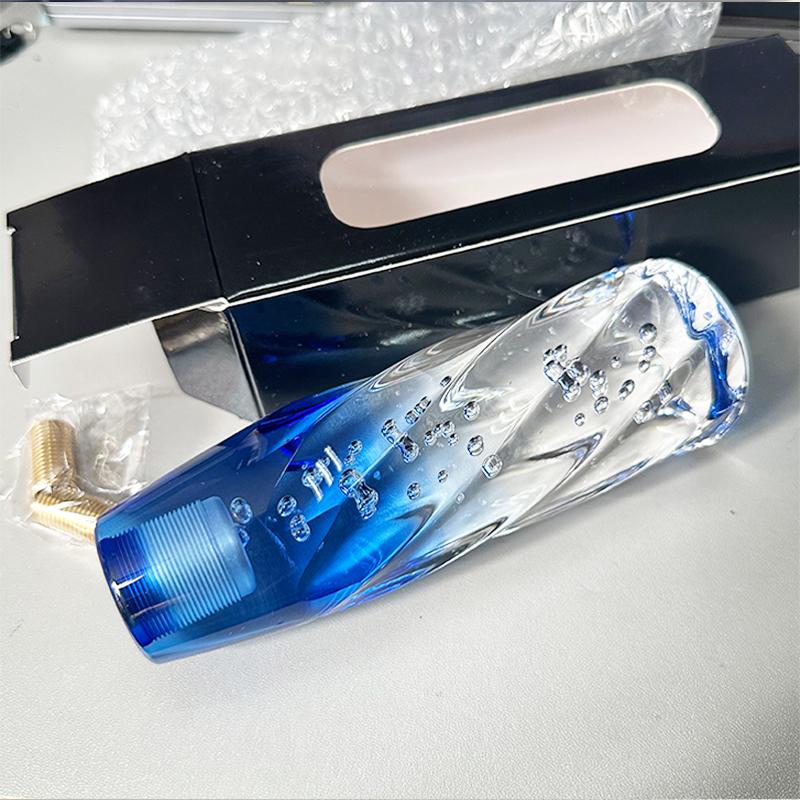 NEW 15cm Car Manual Shift Knob Acrylic Gear Shifter Head Shift Knob Stick Crystal Transparent Bubble Gear Shift Knob