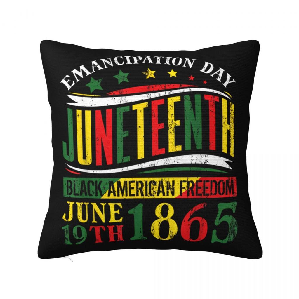 Наволочка 'Сердцебиение Черноты' Juneteenth, Чехол для Подушки из Полиэстера, Декор, История Чернокожих, Африканская Америка, Декоративная Наволочка для Подушки, Постельное Белье