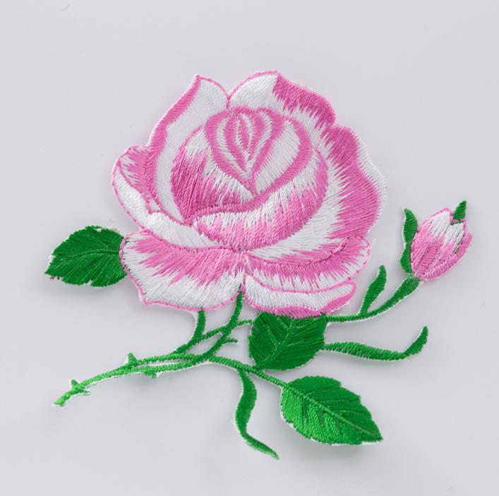 1 упаковка, аппликация в виде розы, нашивка в виде розы, вышивка лотоса, железная нашивка, аппликация, значок, тканевая наклейка, железная нашивка, швейные аксессуары