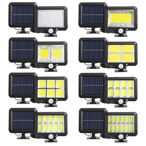 56LED индукционный настенный светильник водонепроницаемый сплит-солнечный светильник 100COB с разделением человеческого тела индукционный дворовый светильник гаражный светильник