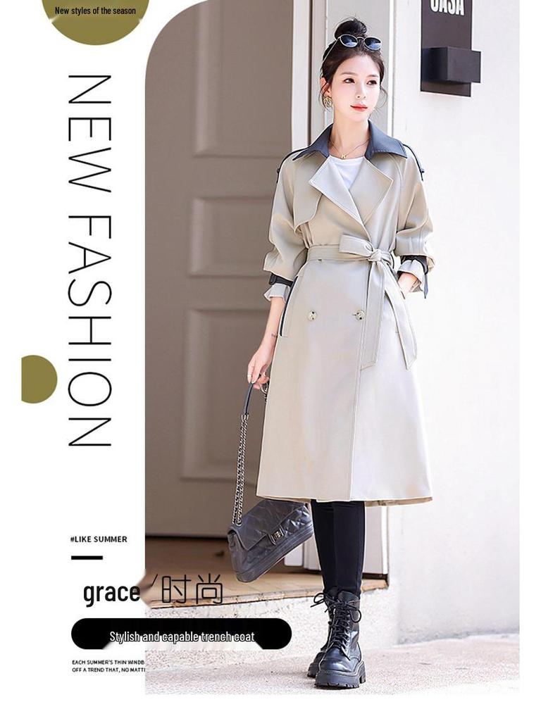 Женский тренч премиум-класса для миниатюрных, Осень 2024 - Омолаживающий и стильный для начала осени