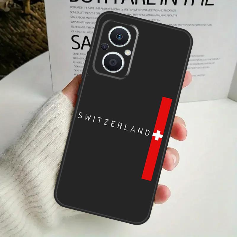 Швейцария Чехол с флагом Швейцарии для OPPO Reno 8T 4Z 5Z 8 10 11 Pro 4 5 6 7 Lite OPPO Find X6 Pro X3 X2 X5 Lite Чехол