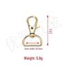Zinc Alloy Lobster Clasp Dog Buckle & Metal Keychain Accessories