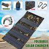 Foldable Solar Panel 50W 5V Sun Power Solars Cells Bank Pack USB 10in1 USB Cable Waterproof for Phone Backpack Camping Hiking