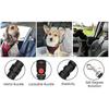 Two-in-one Pet Dog Seat Belts Nylon Buffer Elastic Lead Leash Backseat Safety Belt Adjustable Dog Harness Collar Pet Accessories