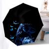 Blue Butterfly Dreamcatcher:Automatic Opening Umbrella with Foldable Design,Iron Frame,Outdoor Use,Perfect Gift for Fans and Travelers01
