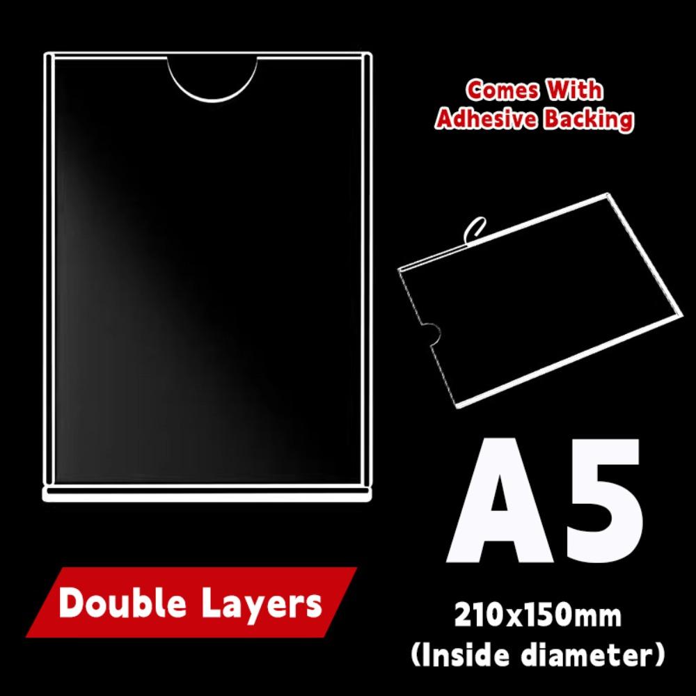 Самоклеящаяся фоторамка Прозрачный держатель для карточек Высококачественный держатель для табличек Подставка для карточек