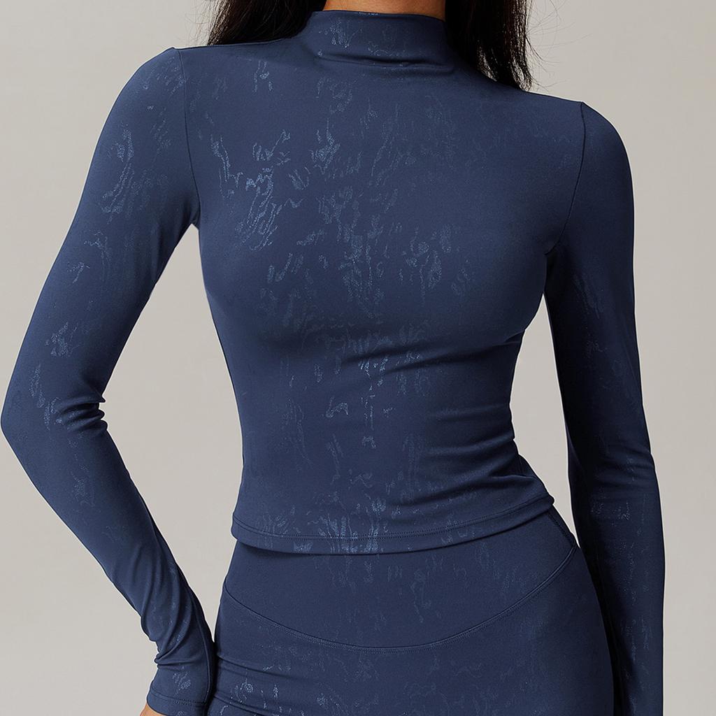 Сексуальные топы для женщин, топы для йоги, длинные рукава, рубашки для бега, быстросохнущие, для фитнеса, спортзала, спортивная одежда, футболки, однотонные, спортивные, с дизайном горячего тиснения