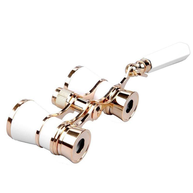 Бинокулярный телескоп, антикварные женские оперные очки 3x25, театральная стеклянная ручка