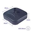 Marbueno Base de Parasol en Plastique 20L Jardin, Piscine et Terrasse 10304