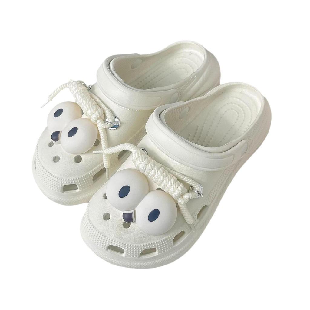 Crocs с очаровательными большими ремешками и 3D креативным съемным декором