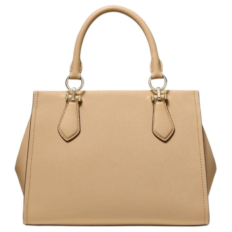 Michael Kors Mk Marilyn Classic Solid Color Commuter Fashion Large Capacity Leather Shoulder Crossbody Tote Bag Women bags Camel 30S2L6AS2L-222