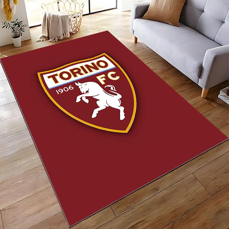 Maroon Horse Emblem Rug suitable as a non-slip mat for the living room or bedroom sofa