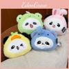 Frog With Panda Rabbit Duck Elephant Hat Plush Keychain Animal Pendant Gift