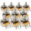 CTS 450 A250K Pot Short Split Shaft Potentiometer for Electric Guitar Bass of 1/4" 10% A-Curve (Set 10)