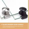 No Drilling Needed Glass Sliding Door Clamp Handle Knob for Showcase Cabinet