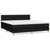 VidaXL Divan Bed with Mattress Black 180x200 Cm Fabric - Model 3140475