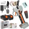 Yamamoto Landscape Gardening 5cm Electric Pruning 24V Cordless Rechargeable Pruning Shears with Two Adjustable Opening Compatible with Makita 6000mAh