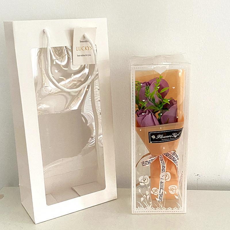 No Fading Roses Artificial Flowers Gift Packing Hand Holding Soap Flower Mother's Day