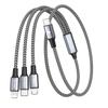 [100W]RAVIAD 3in1 Charging Cable Short 50CM USB Type C Multi Cable PD 100W Fast Charging USB-C Cable Can Power 3 Units Simultaneously Type C (100W)