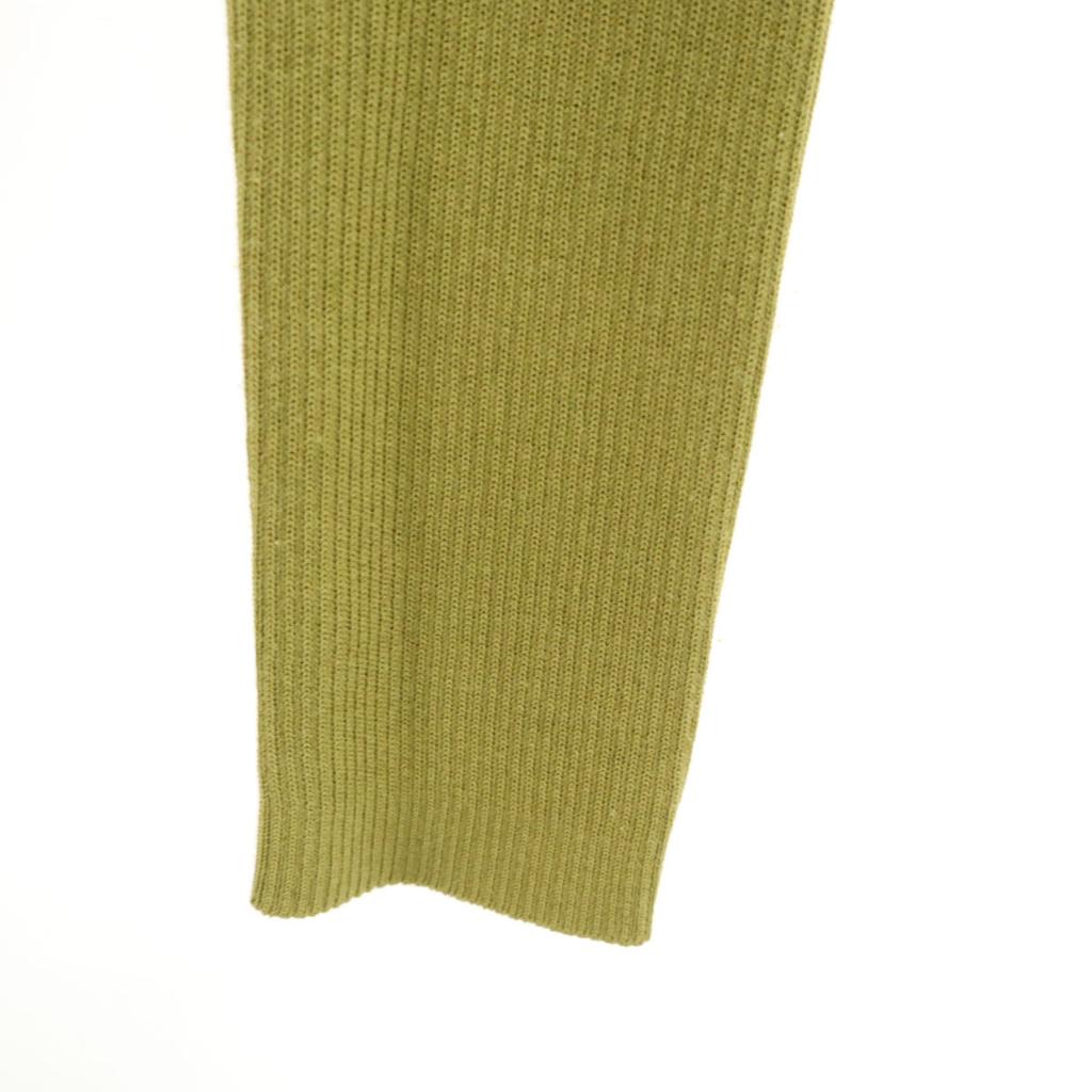 Rene made in Japan Long sleeve Zip-up Rib knit cardigan 38 Green system Women Used