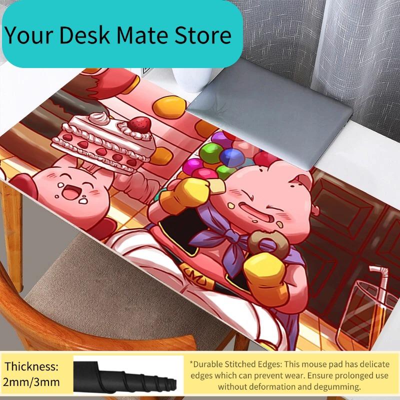 DBZ Dragon Ball Majin Buu Mouse Pad Gaming Accessories PC Gamer Alfombrilla Computer Desk Mat Laptop Varmilo Keyboard Mousepad
