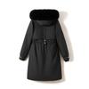 New Fur Integrated Cotton Jacket for Women Mid-length Thickened Winter Outdoor Park Overcoat Coat