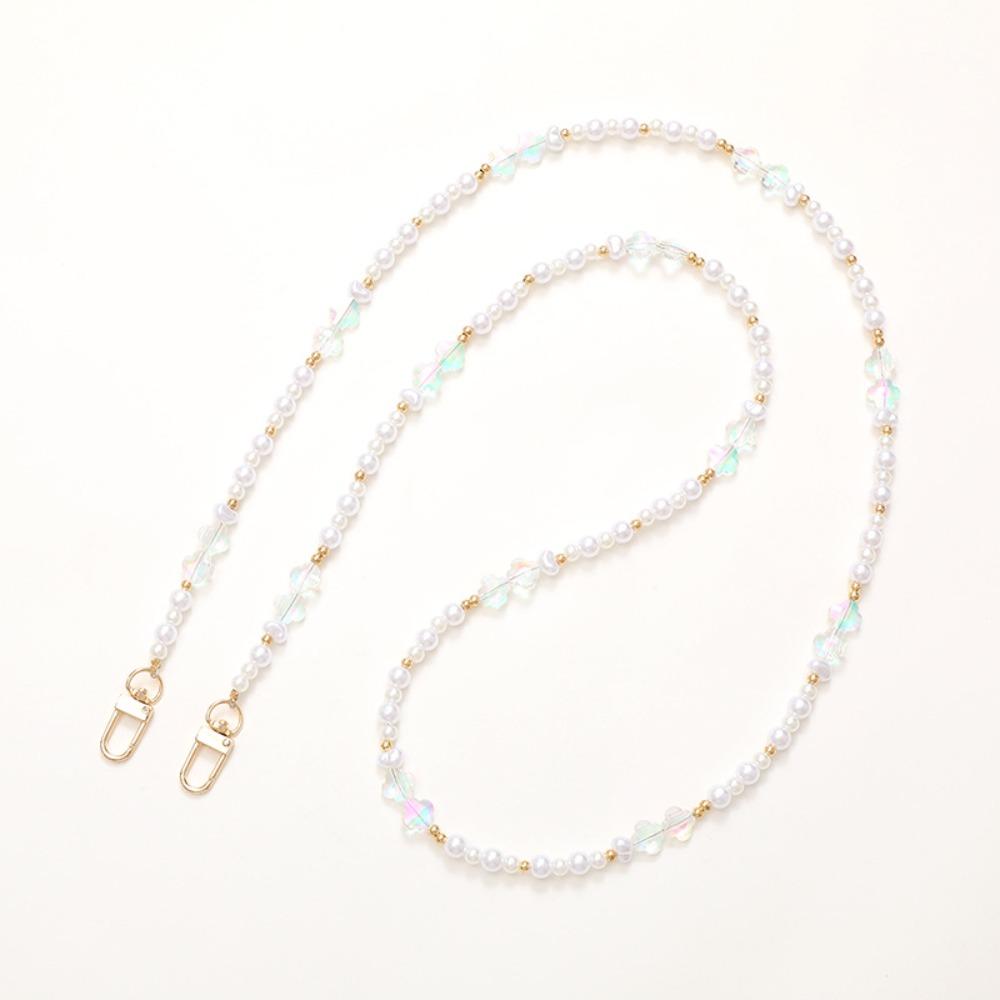 Flower Beads Crossbody Phone Strap Rabbit Phone Neck Straps Mobile Phone Lanyard Lanyard Patch