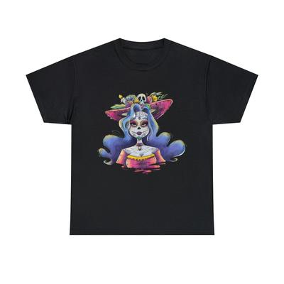 Футболка с графическим принтом 'День Мертвых La Calavera Catrina', S-5XL
