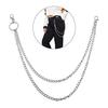 Unisex Multi-layer Anti-Lost Pants Jeans Wallet Pocket Chain Keychain