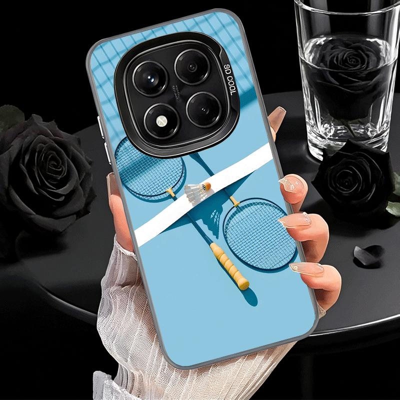 Спортивный противоударный чехол для телефона с рисунком бадминтона для Xiaomi Redmi Note 15 14 13 12 Pro Plus 11 11S 11T 5G, чехол, защита от падений, Fundas