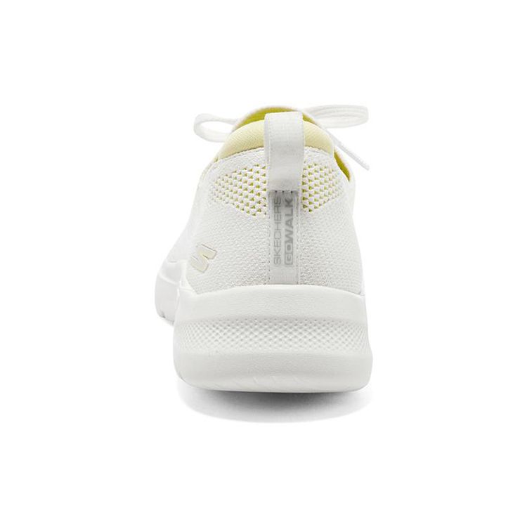 Skechers Go Walk 6 Тканевые Hyper Burst Удобные Низкие Повседневные Кроссовки Женские Белые 896136-WLM