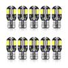 10 шт. T10 W5W Led Canbus 6000K DC12V 5730 габаритный фонарь плафон T10 светодиодный теплый белый свет для двери/багажника