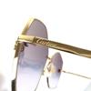Excellent Cartier sunglasses PANTHERE de Cartier gold mens CT0356S Used