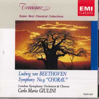 CD CHORAL GIULINI - Beethoven Symphony No.9 724347882623 EMI Japan Classical Used