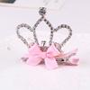 4 Shapes Rhinestone Crown Hair Clip Shiny Bow Princess Queen Children Accessories Hair Barrettes