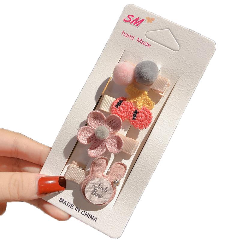 4 шт./компл. заколки для волос для девочек, милый бант, цветок, заколки для новорожденных, заколки, головные уборы, аксессуары для волос для малышей, подарок