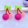 8 шт. милые ПВХ смешанные светящиеся фрукты гибкий клей плоская задняя сторона DIY украшение для скрапбукинга украшение для поделок на телефон D93A