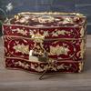 Metal Creative European-Style Jewelry Box with Rose Pattern