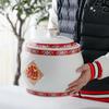 Керамическая рисовая банка Jingdezhen с крышкой - Влаго- и насекомозащитный контейнер для хранения